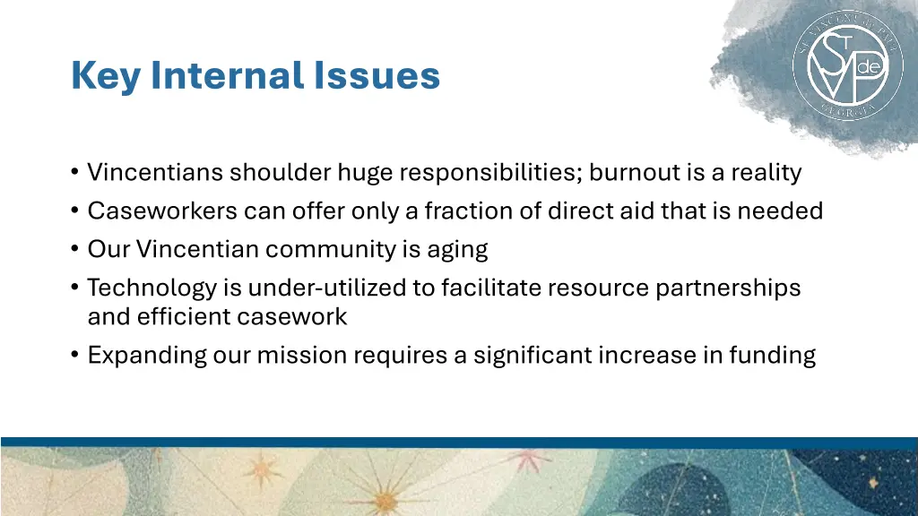 key internal issues
