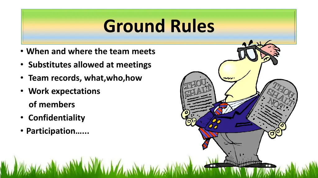 ground rules