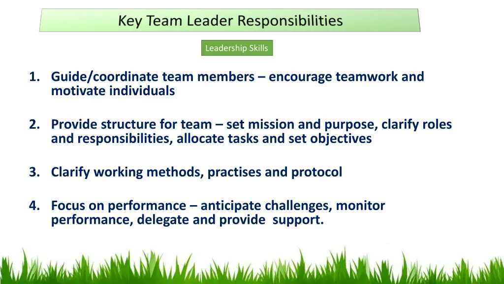 leadership skills