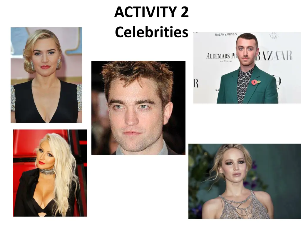 activity 2 celebrities