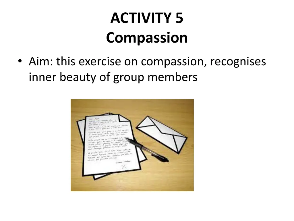 activity 5 compassion