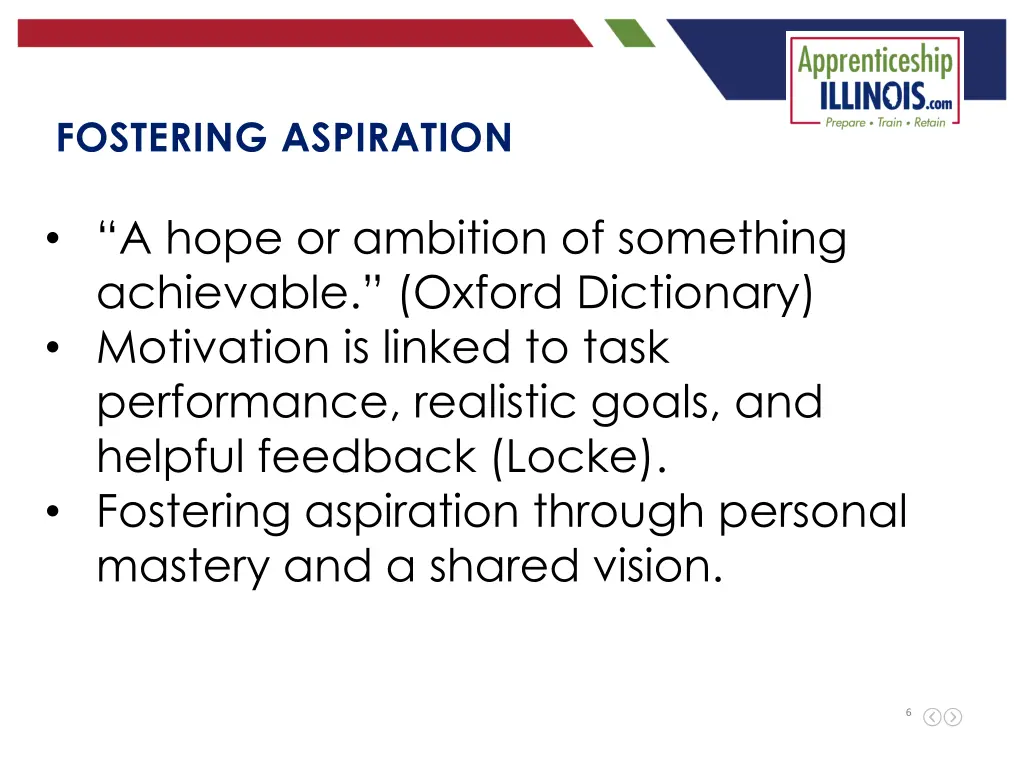 fostering aspiration