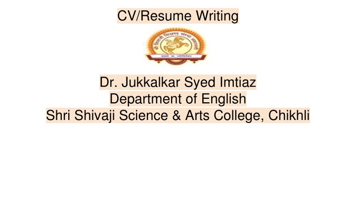 cv resume writing