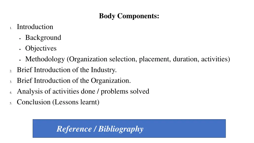 body components