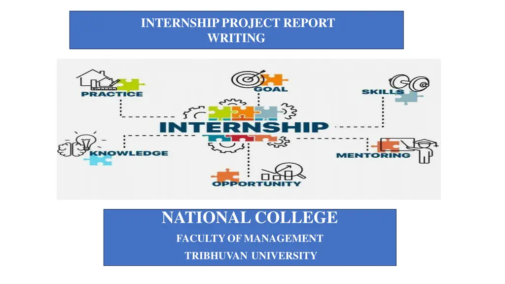 internship project report writing