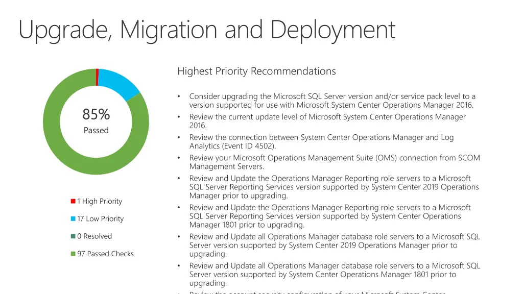upgrade migration and deployment