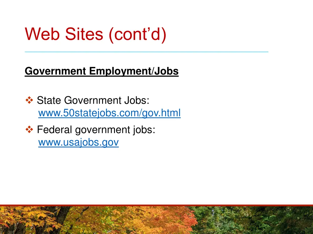 web sites cont d 1