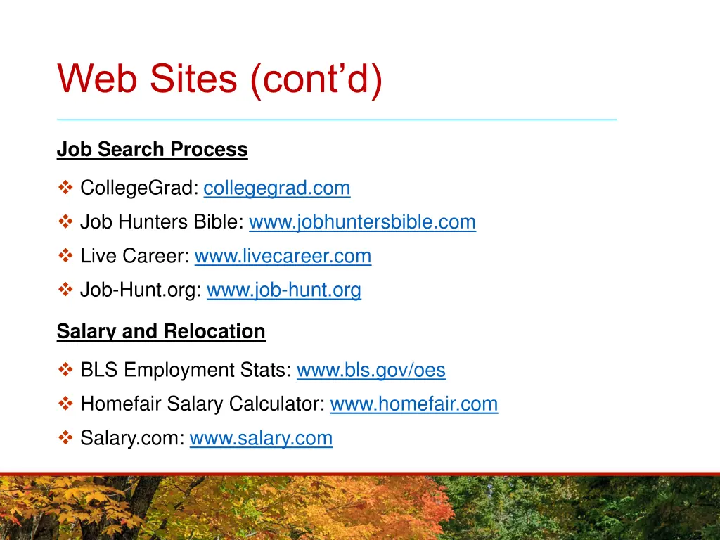 web sites cont d 2