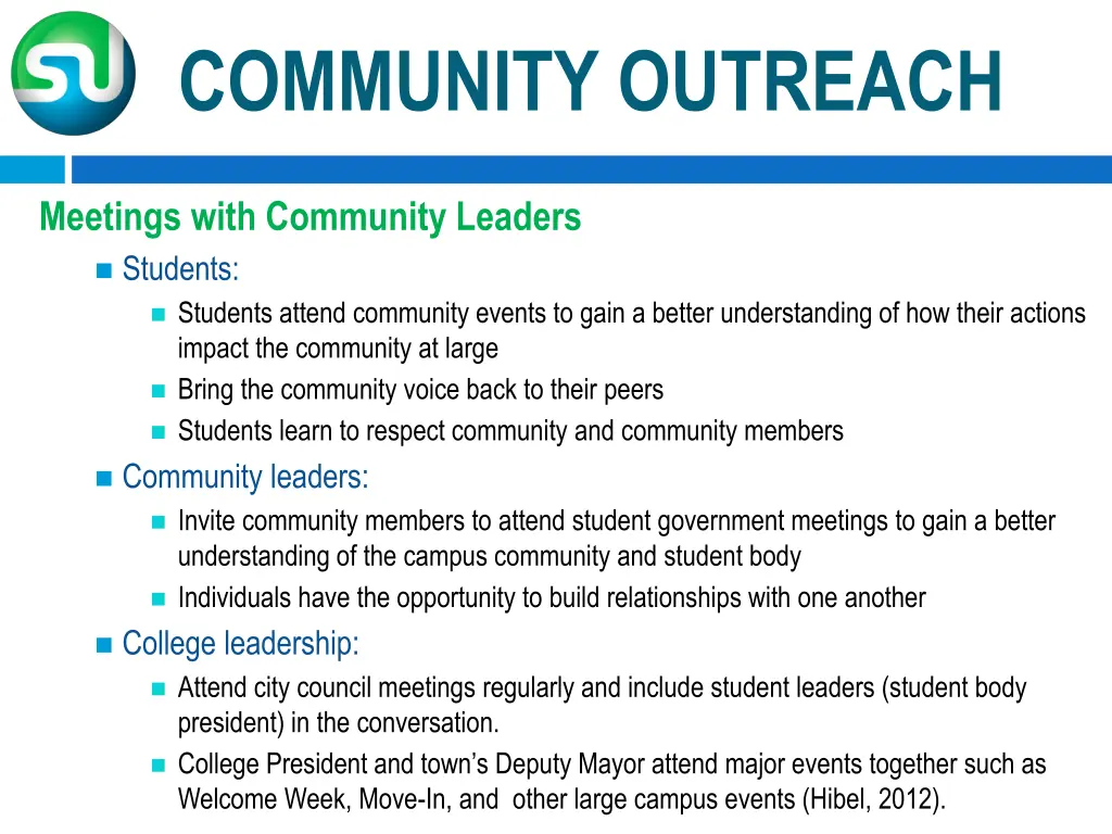community outreach