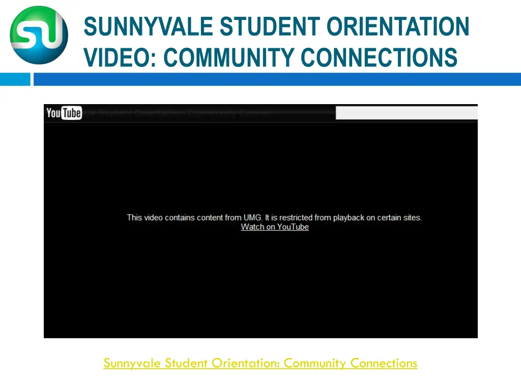 sunnyvale student orientation video community