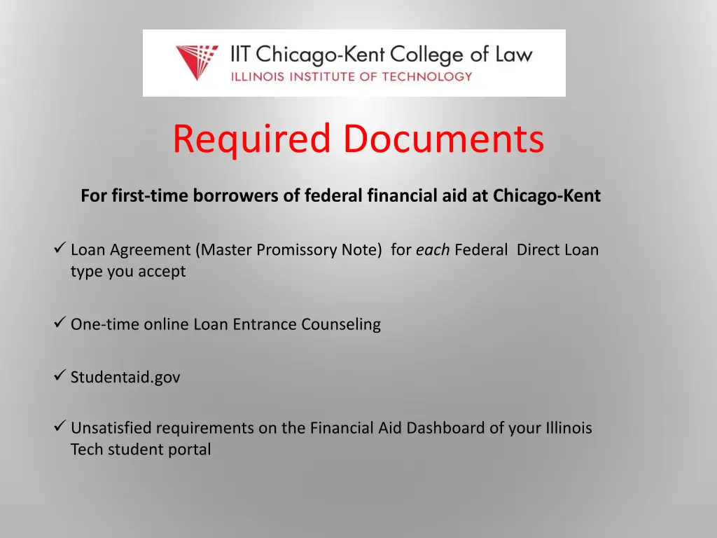 required documents