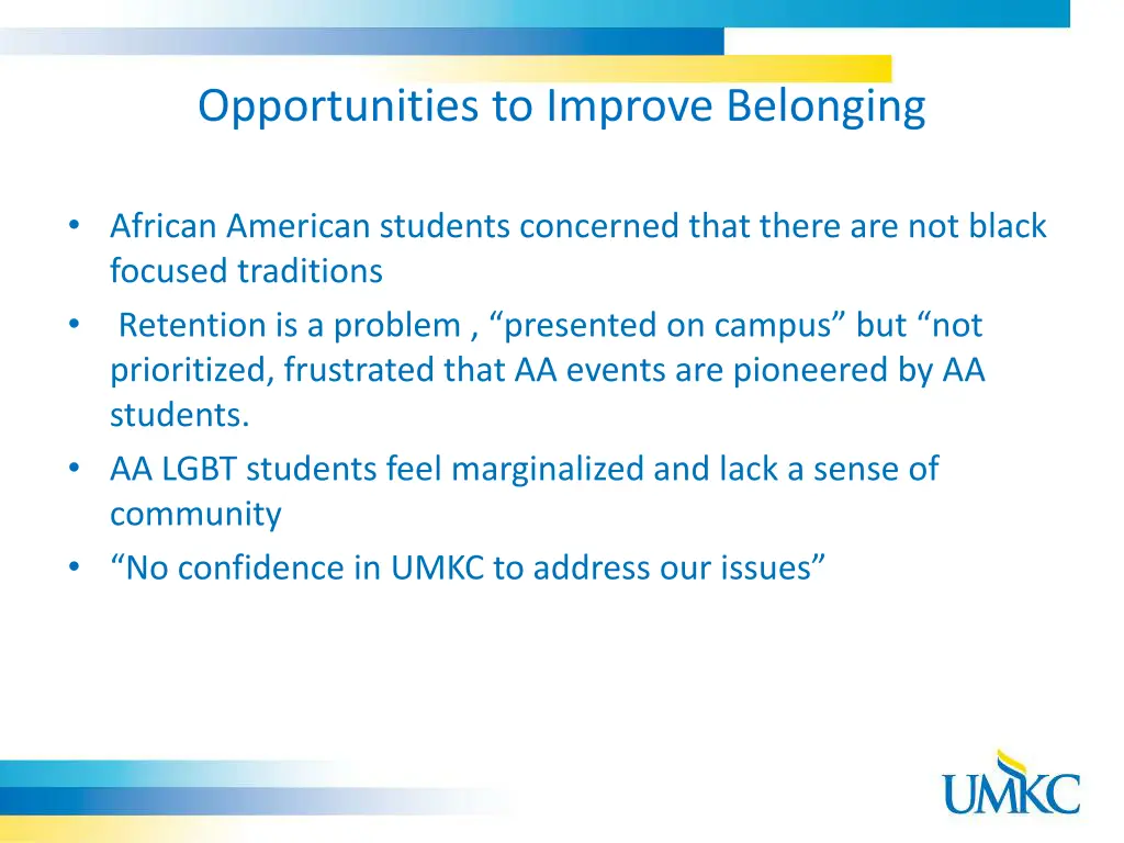 opportunities to improve belonging 2