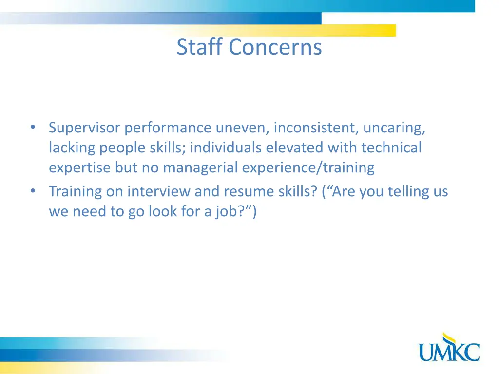 staff concerns 1