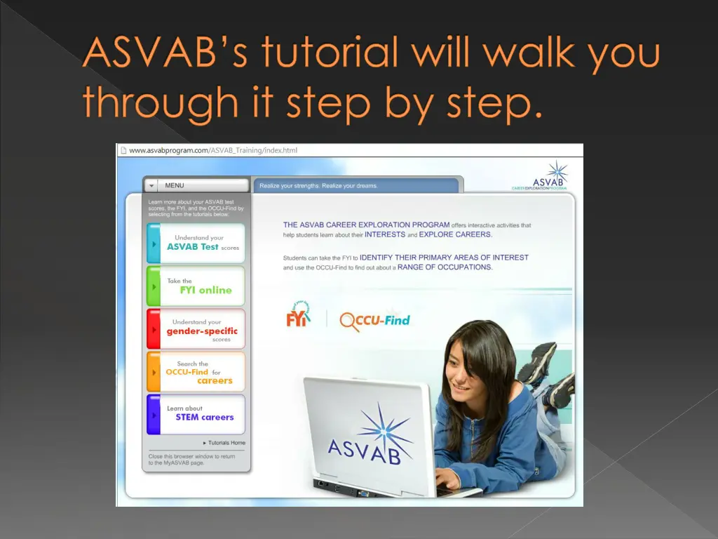 asvab s tutorial will walk you through it step