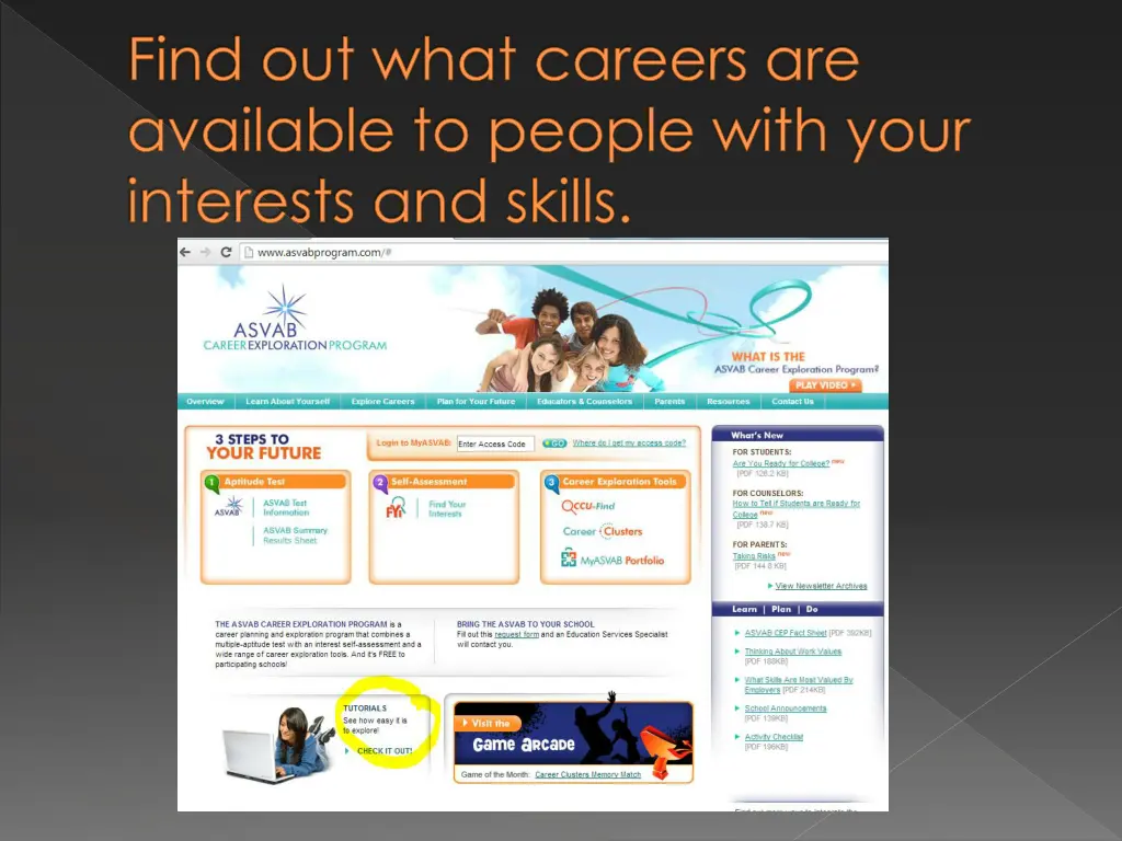 find out what careers are available to people