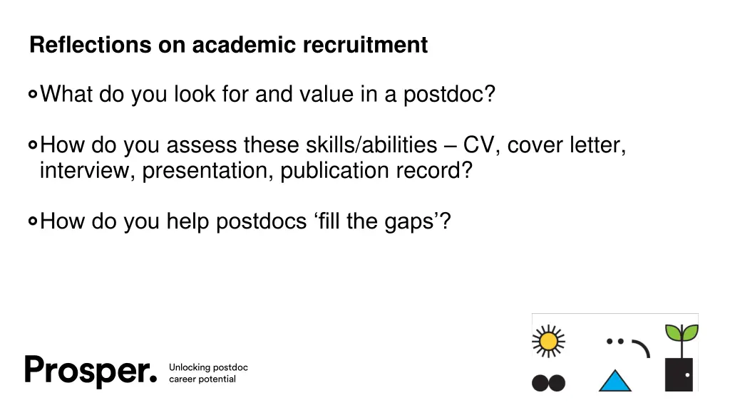 reflections on academic recruitment