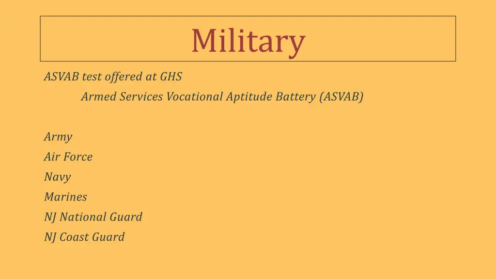 military
