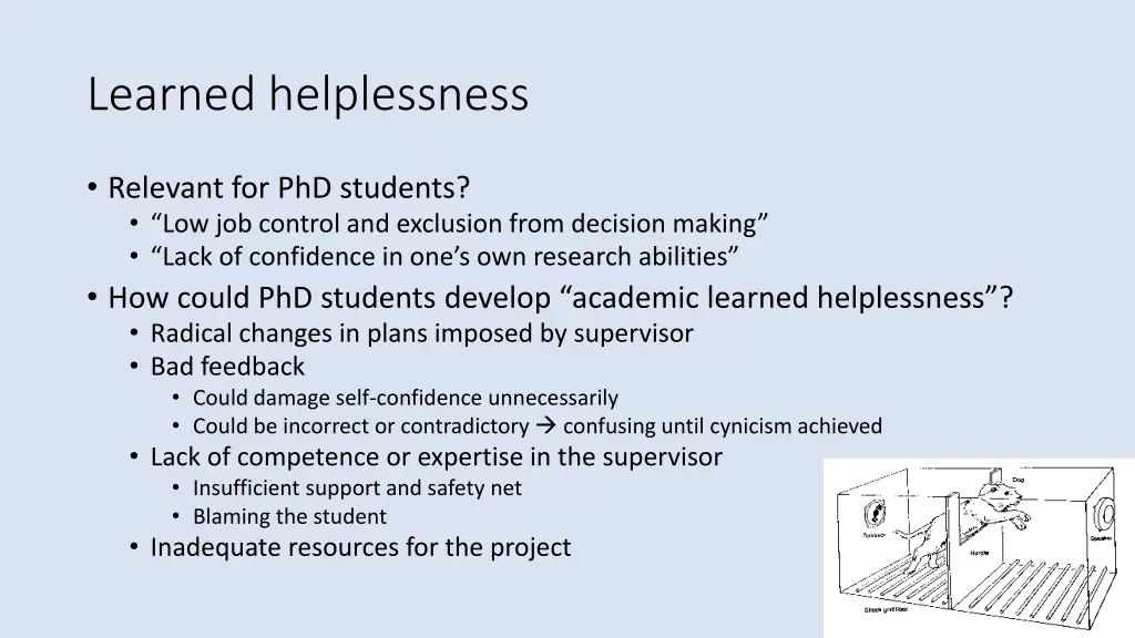learned helplessness 1