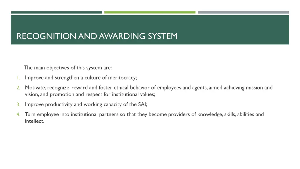 recognition and awarding system