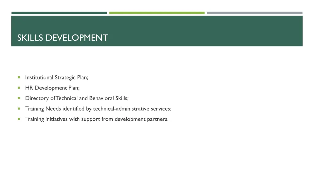 skills development