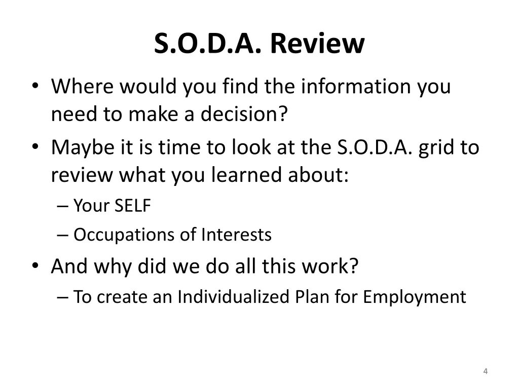 s o d a review