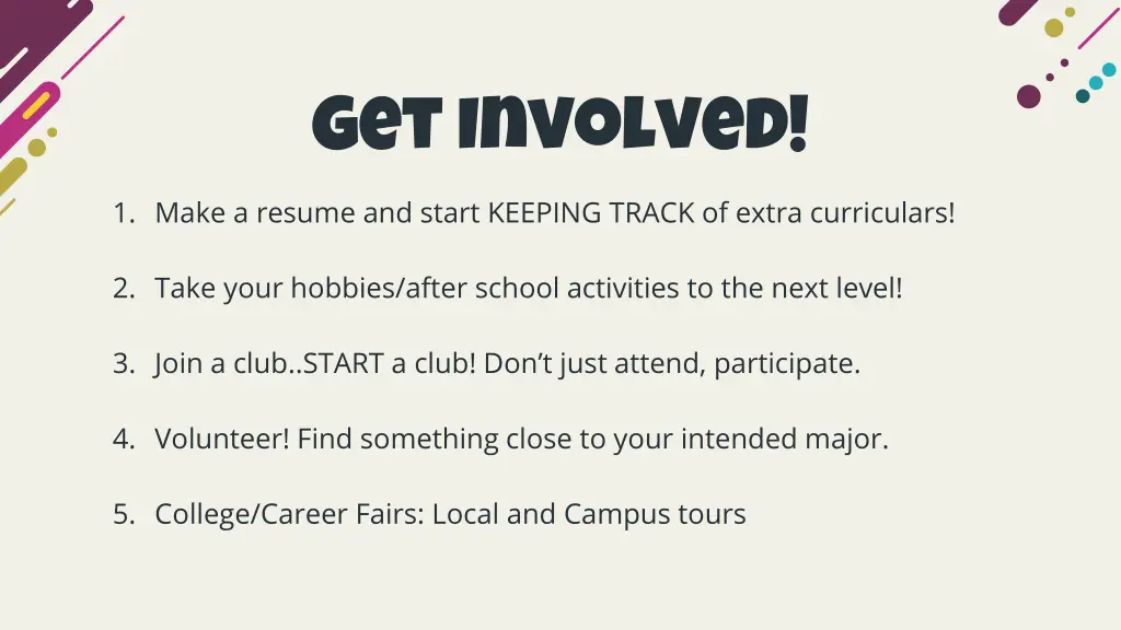 get involved