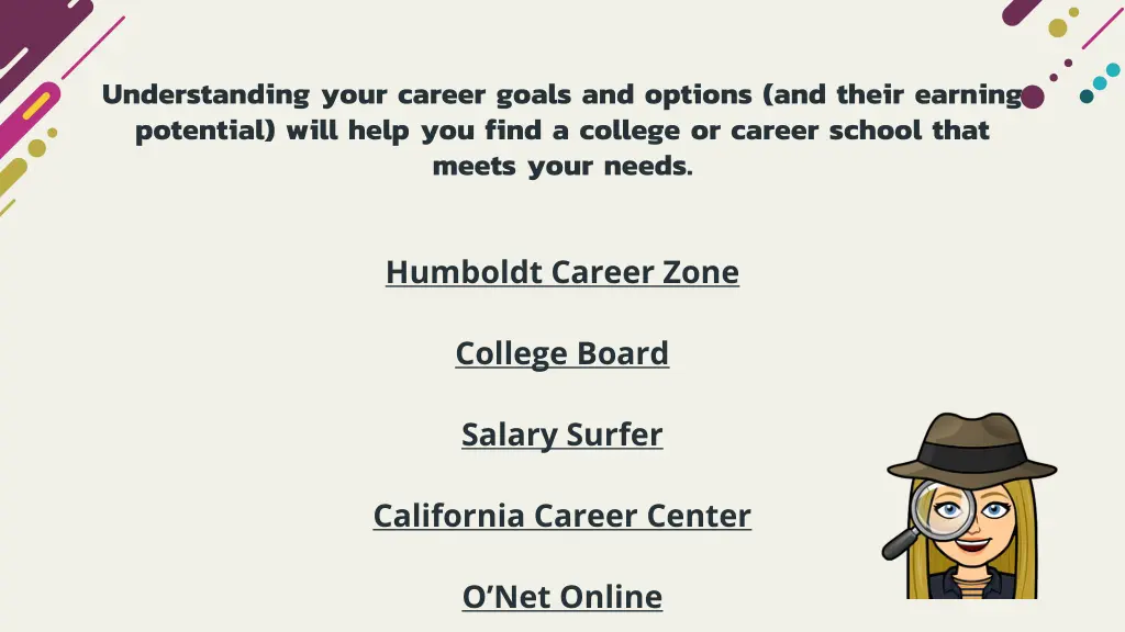 understanding your career goals and options