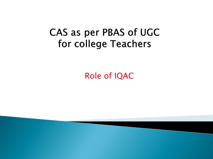 role of iqac
