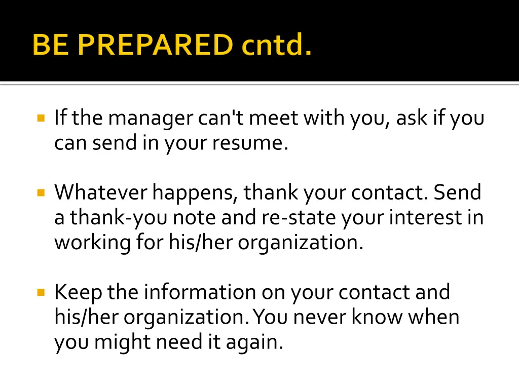if the manager can t meet with