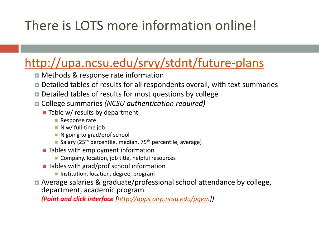 there is lots more information online