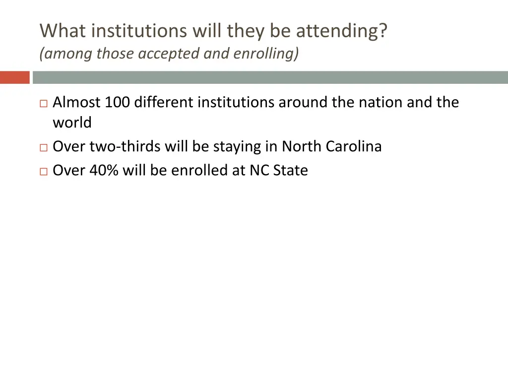 what institutions will they be attending among