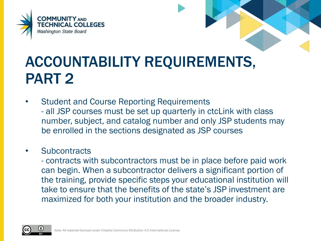 accountability requirements part 2