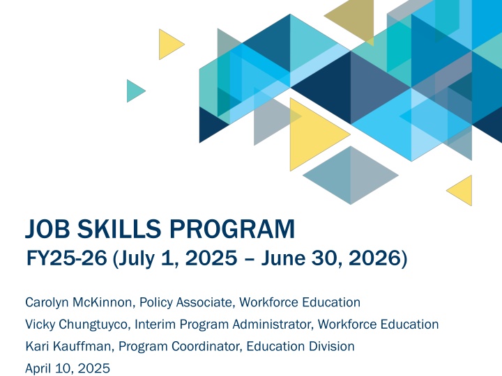 job skills program fy25 26 july 1 2025 june