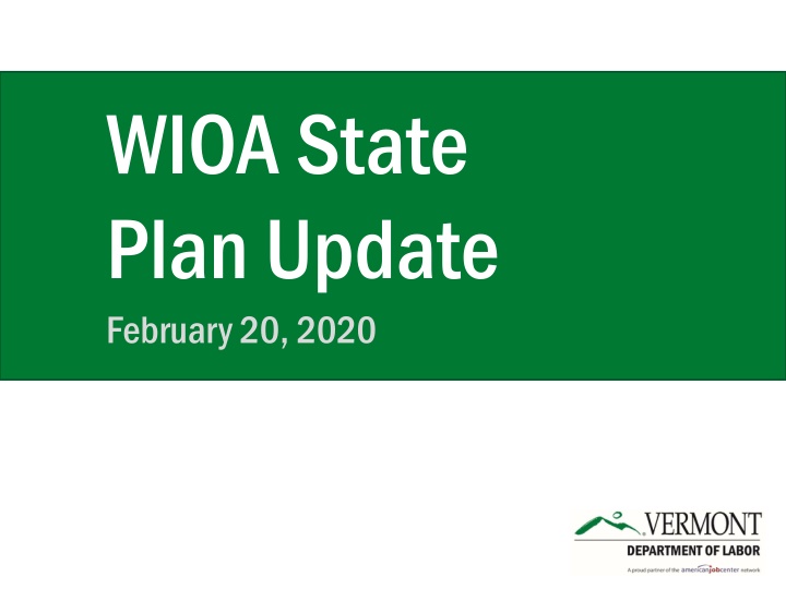 wioa state plan update february 20 2020