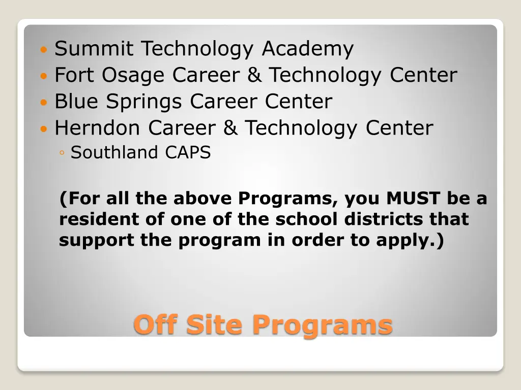 summit technology academy fort osage career