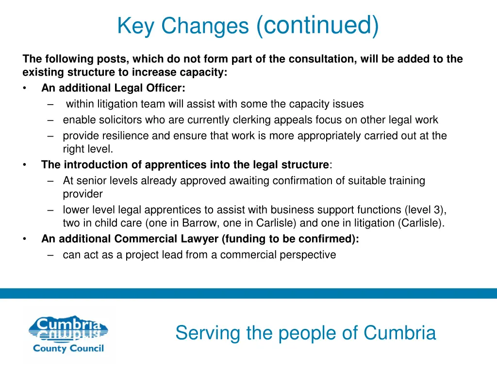 key changes continued