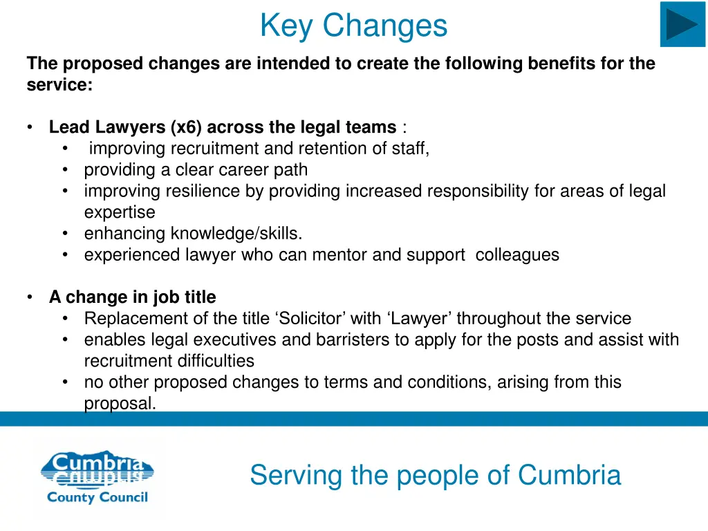 key changes