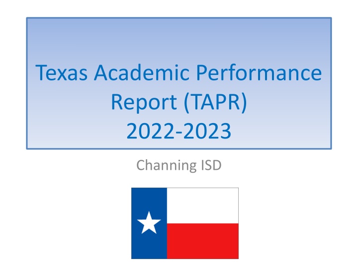 texas academic performance report tapr 2022 2023