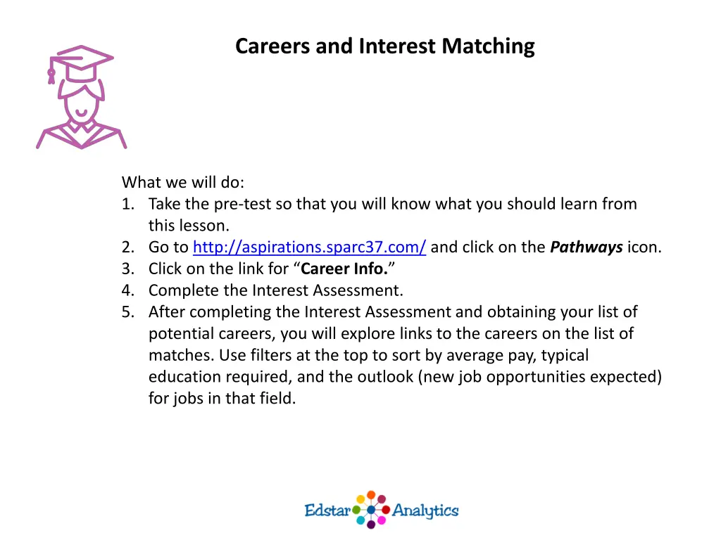 careers and interest matching 1