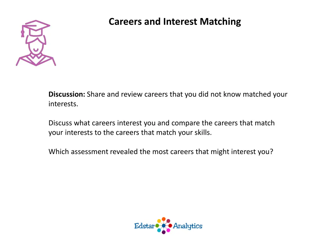 careers and interest matching 2