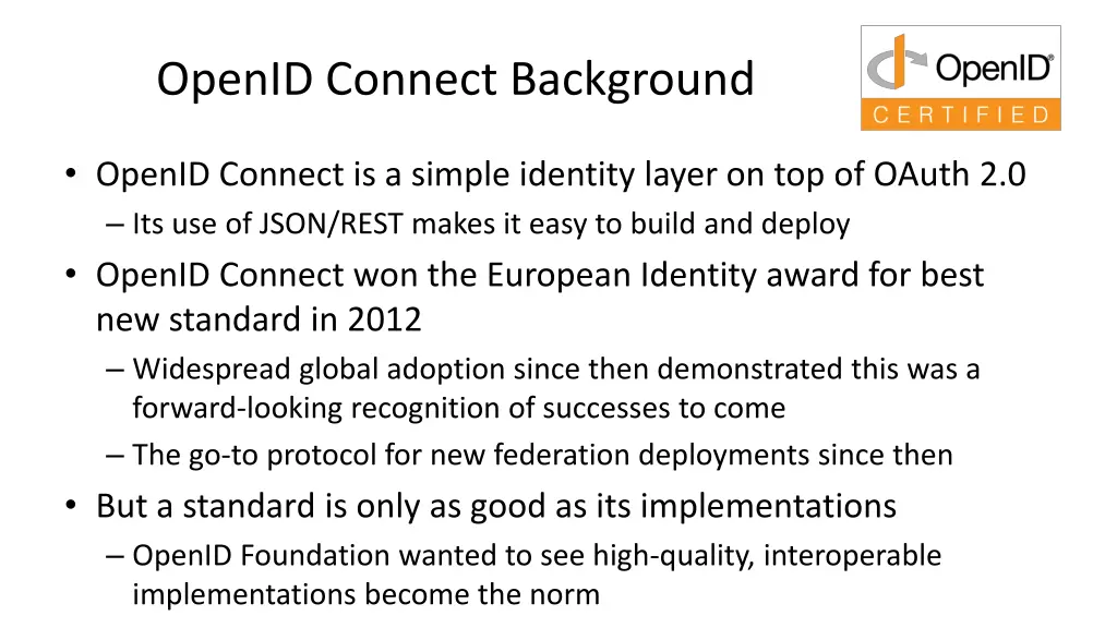 openid connect background