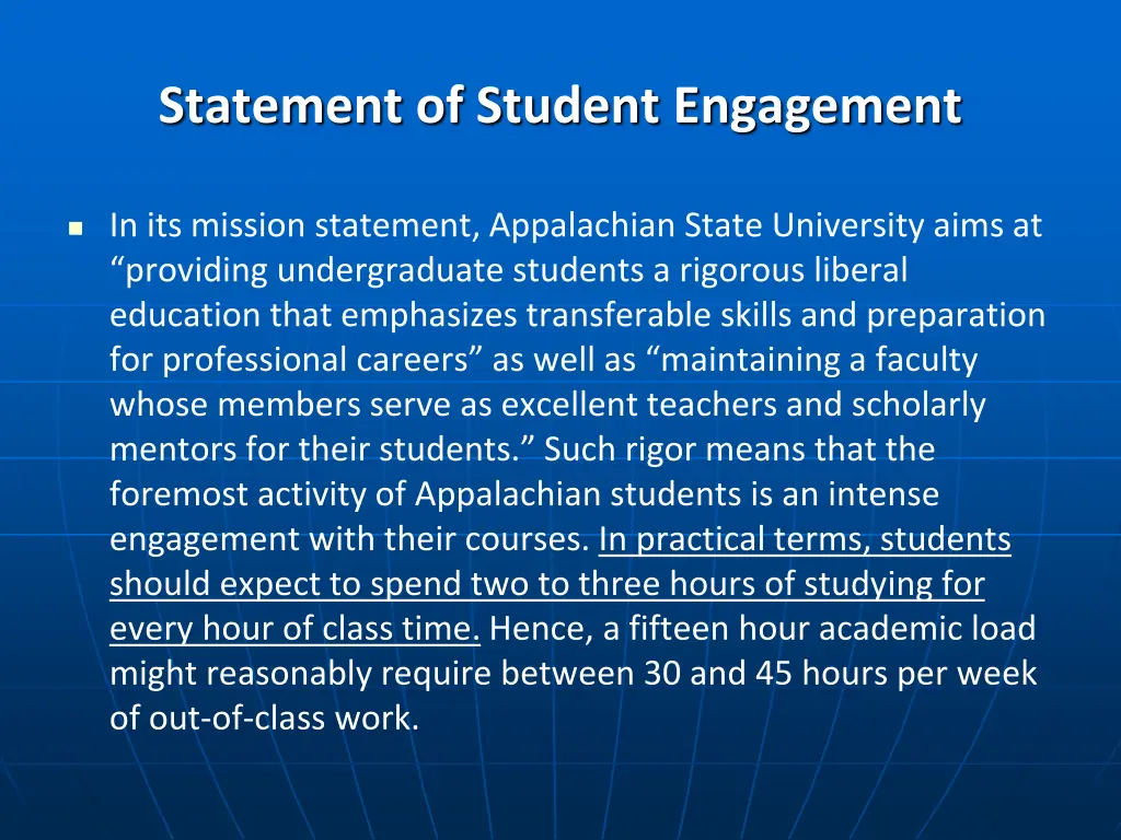 statement of student engagement