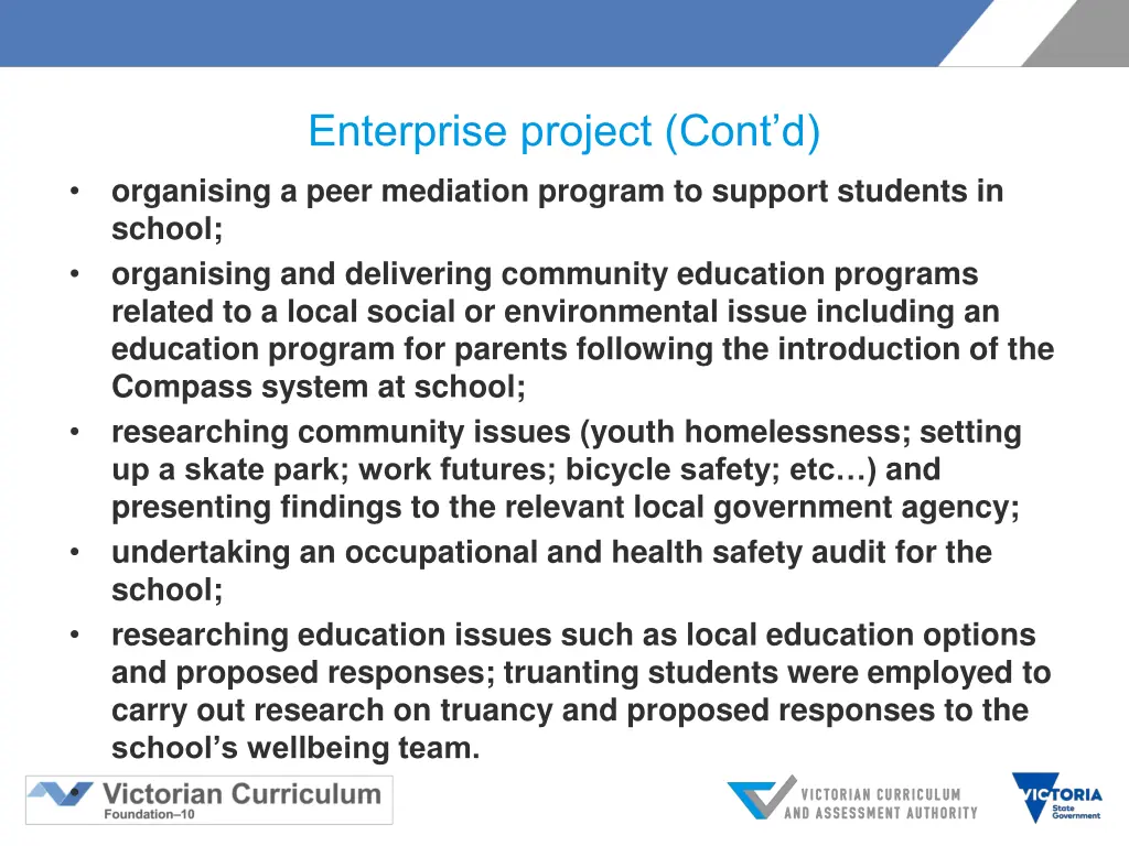 enterprise project cont d