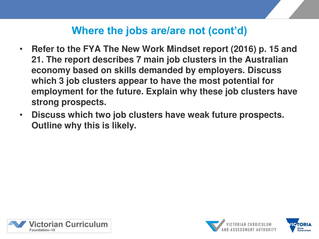 where the jobs are are not cont d
