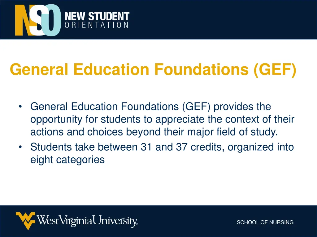 general education foundations gef