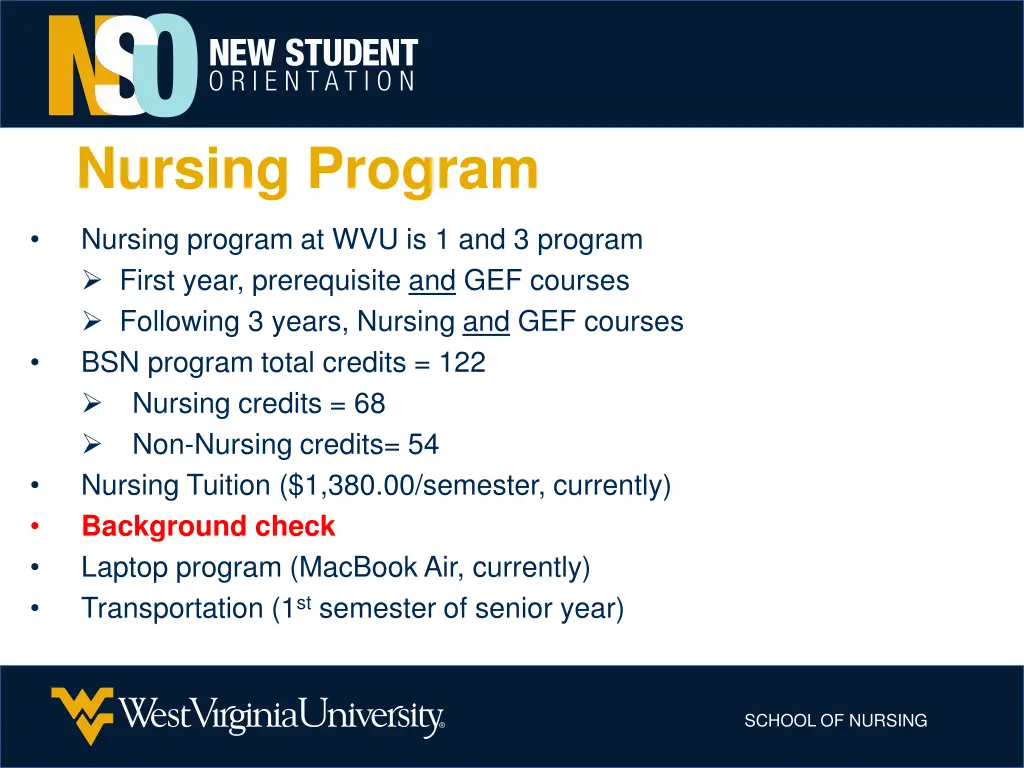 nursing program