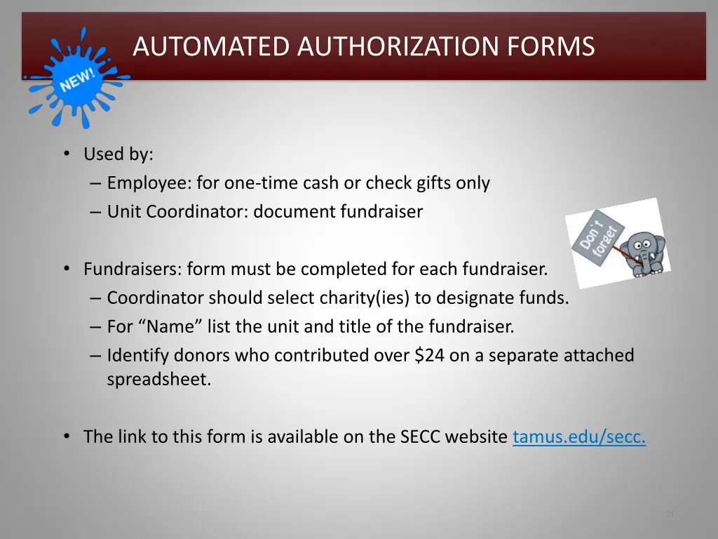 automated authorization forms
