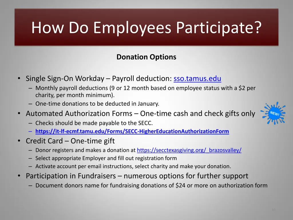 how do employees participate