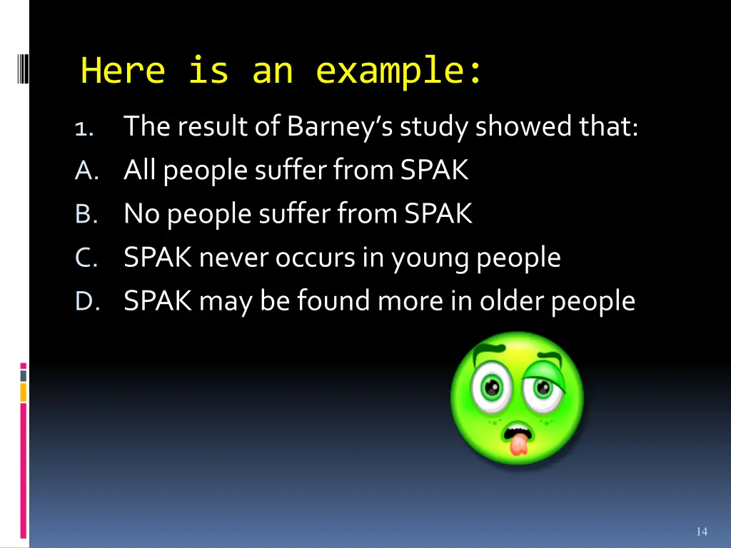 here is an example
