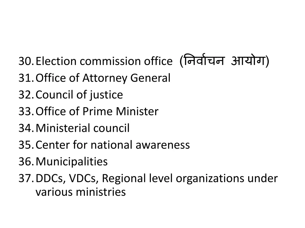 30 election commission office 31 office